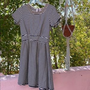 Francesca’s Navy and White Striped Dress
